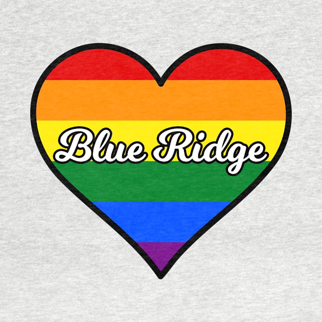 Blue Ridge Georgia Gay Pride Heart by fearcity